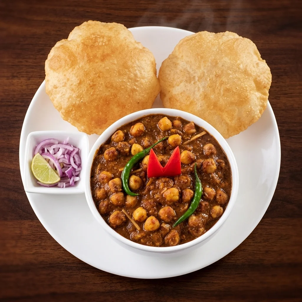 Channa bhatura at Swad Restaurant Lethbridge